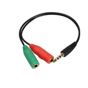 câble Adaptateur audio jack 3.5 mm mâle vers 2 femelle CASQUE MICRO SMARTPHONE meca eleck
